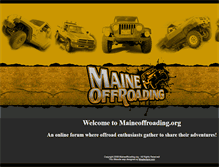 Tablet Screenshot of maineoffroading.org